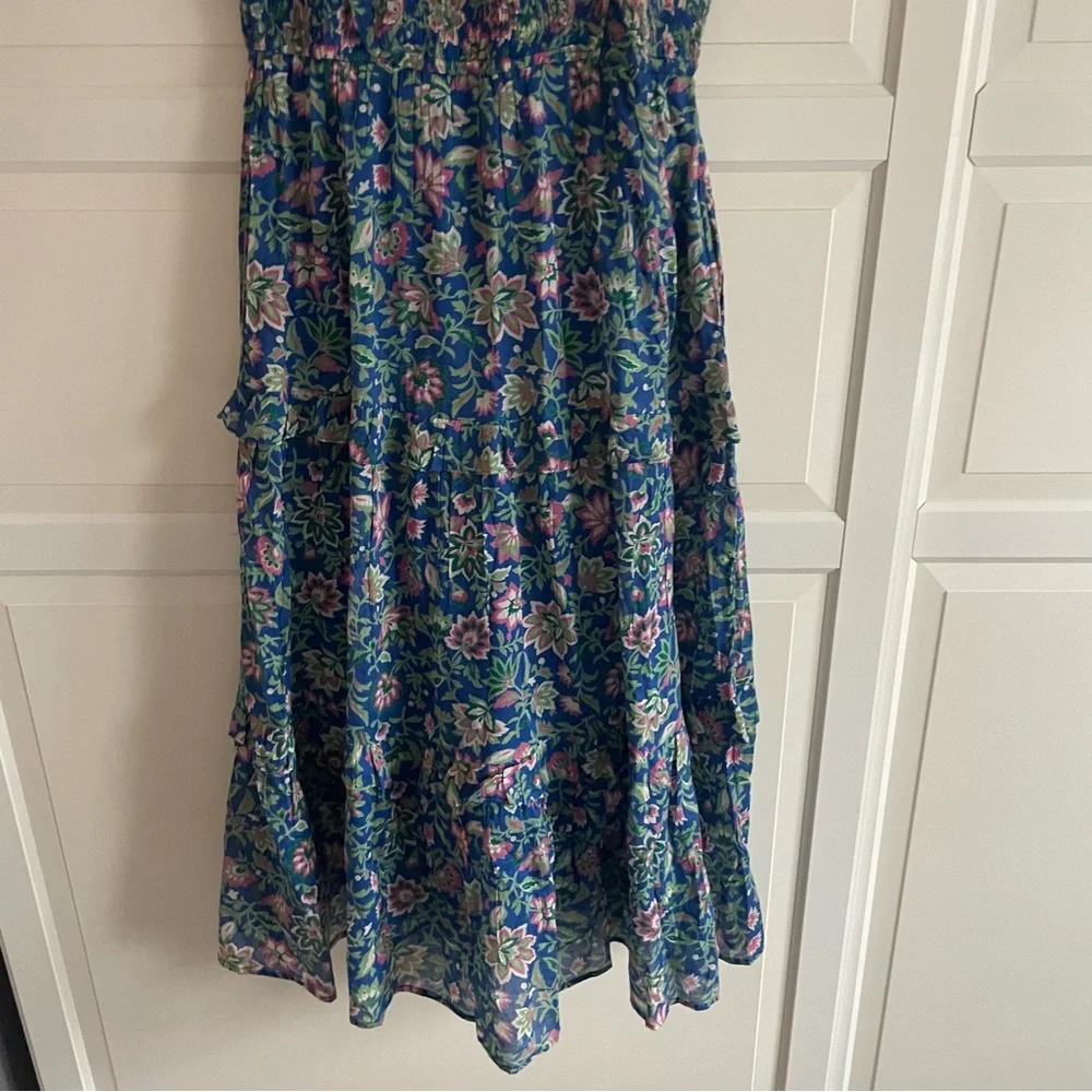 New! Banjanan Iris Dress In Poppy Mallow Surf blue NWT 30637_5
